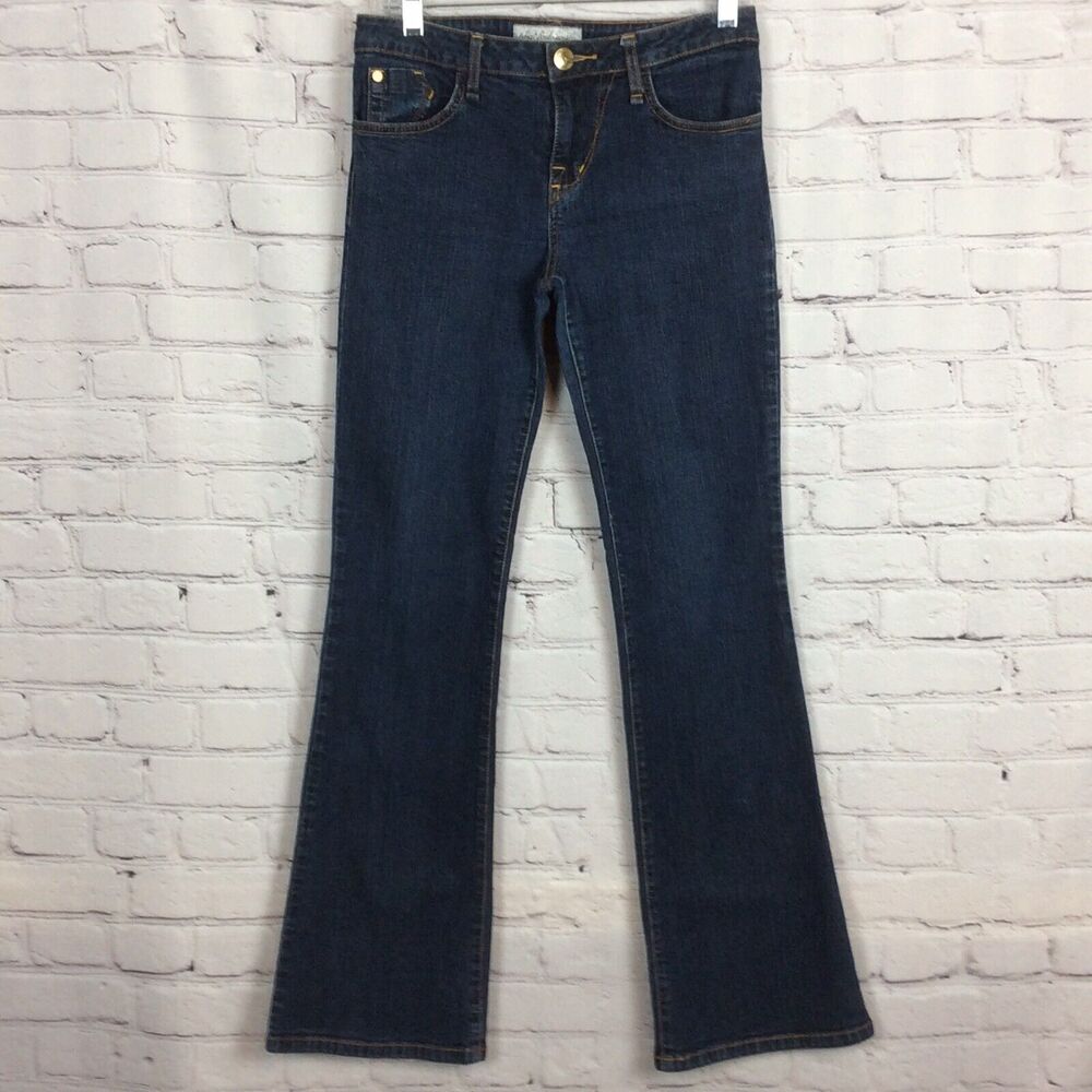 Phat Fashion Silver Label Women’s/Juniors Jeans Size 7 Flare Leg Embroidered Fun